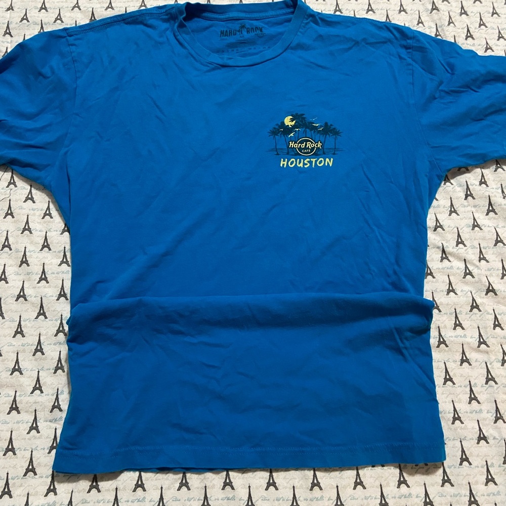 Hard Rock Cafe Houston Vibrant Blue Tee
